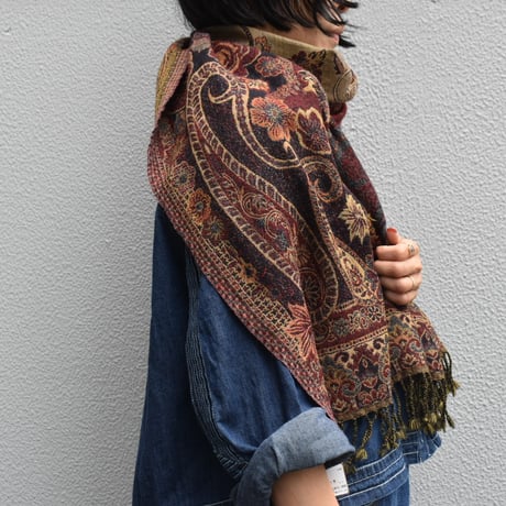 sisam ミックスウールストール