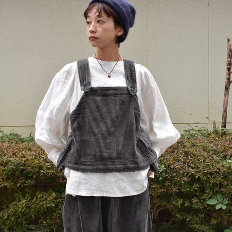 tumugu 太コーデュロイ2wayビスチェ