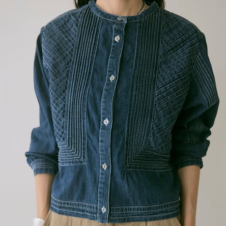 doux bleu ピンタックステッチ
