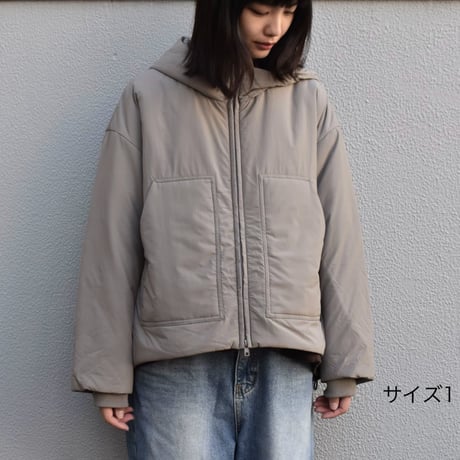 UNIVERSAL TISSU ナイロンキルティングWジップブルゾン
