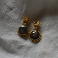 ナチュラルサファイア ドロップピアス