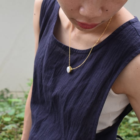 nous rendent heureux 綿麻エプロンワンピース