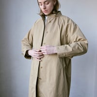doux bleu　コットンナイロン スタンドカラーコート