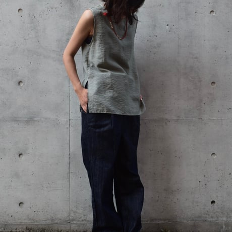 DIARIES 10ozデニムタックテーパードパンツ