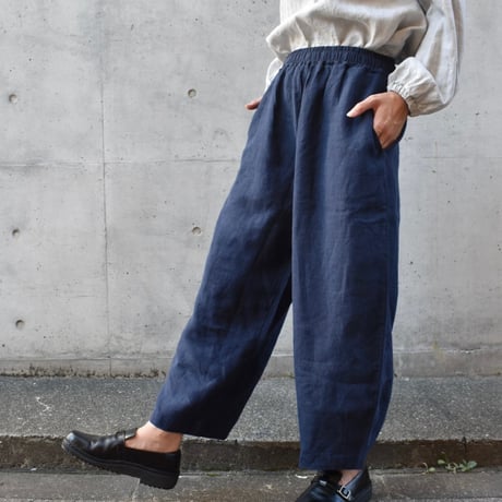 DAYS フレンチリネンキャンバスワイドテーパードパンツ