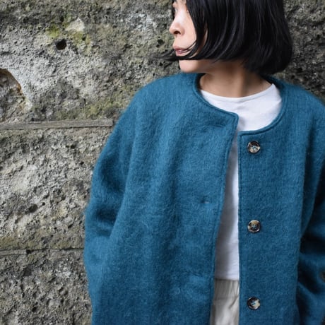 tita モヘアシャギーコクーンコート