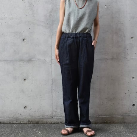 DIARIES 10ozデニムタックテーパードパンツ