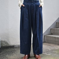 TISSU 綿麻コクーンタックパンツ