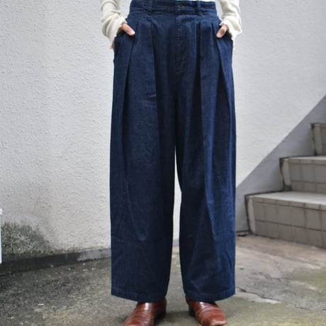 TISSU 綿麻コクーンタックパンツ