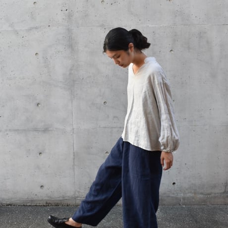 DAYS フレンチリネンキャンバスワイドテーパードパンツ