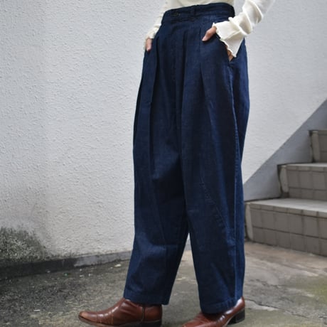 TISSU 綿麻コクーンタックパンツ