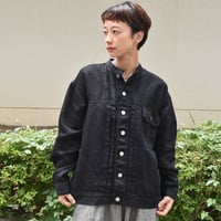 Hands of creation 11oz バンドカラーリネンジャケット