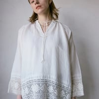 doux bleu ラミーチャーチブラウス