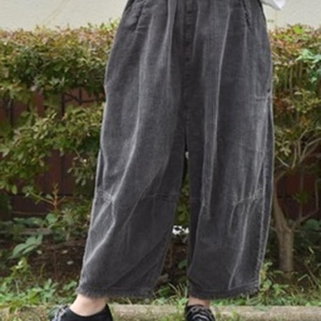 tumugu 太コーデュロイティンカーパンツ