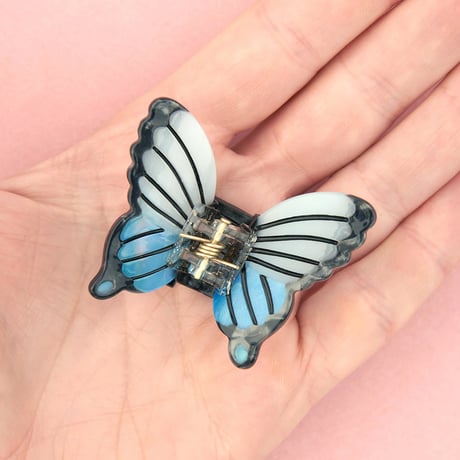 【Coucou Suzette】Mini Blue Butterfly ヘアクリップ