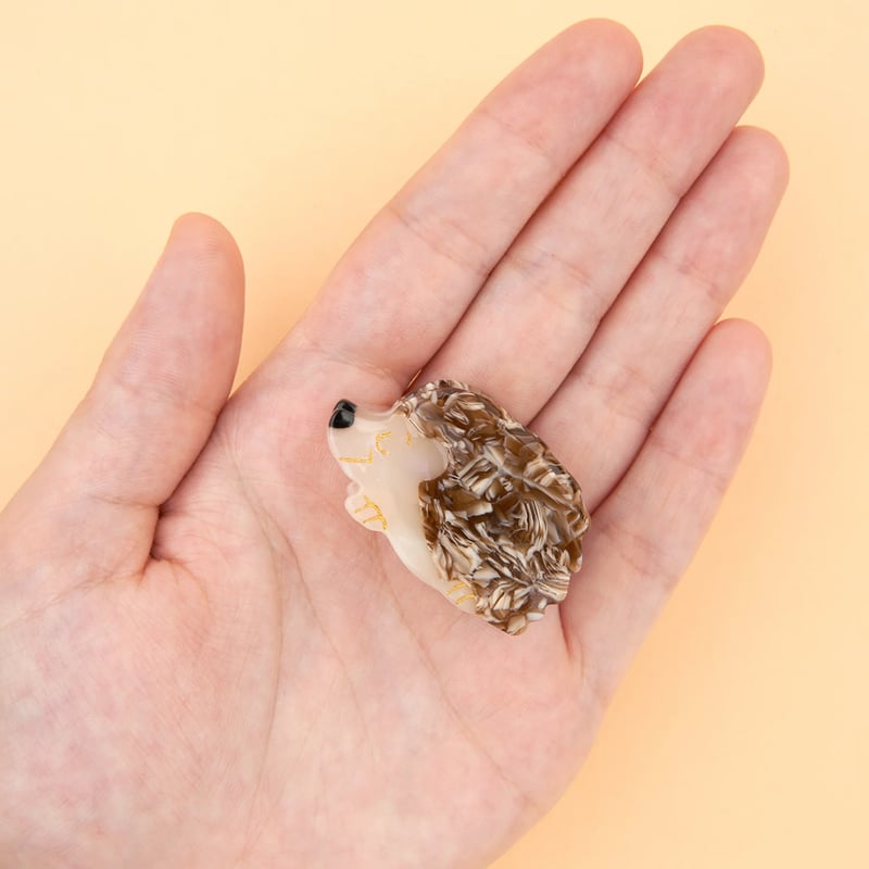 Coucou Suzette】Mini Hedgehog（ハリネズミ）ヘアクリップ | go