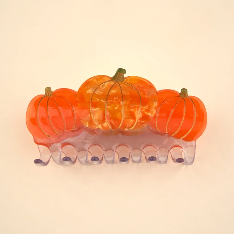 Coucou Suzette】Pumpkin ラージヘアクリップ | goldandbouncy