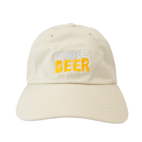 MORE BEER「OG LOGO LOW CAP(IVORY/BEER)」