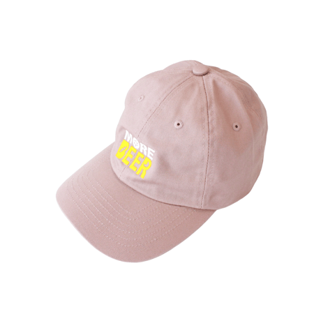 MORE BEER「OG LOGO LOW CAP(ASH PINK/BEER)」
