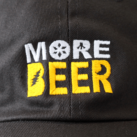 MORE BEER「OG LOGO LOW CAP(OLD BLACK/BEER)」