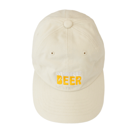 MORE BEER「OG LOGO LOW CAP(IVORY/BEER)」
