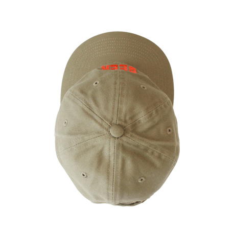 MORE BEER「OG LOGO LOW CAP(KHAKI/ORANGE)」