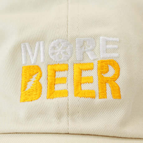 MORE BEER「OG LOGO LOW CAP(IVORY/BEER)」