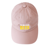 MORE BEER「OG LOGO LOW CAP(ASH PINK/BEER)」