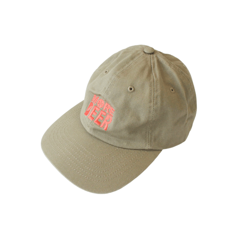 MORE BEER「OG LOGO LOW CAP(KHAKI/ORANGE)」