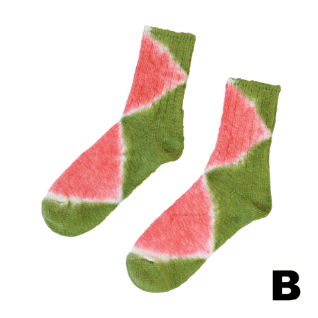 JAVARA「TIE DYE HEMP SOCKS M(25~28cm)」