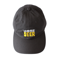 MORE BEER「OG LOGO LOW CAP(OLD BLACK/BEER)」