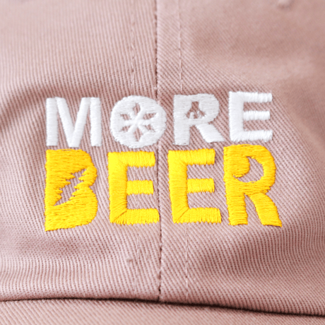 MORE BEER「OG LOGO LOW CAP(ASH PINK/BEER)」