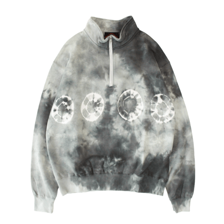 JAVARA「DISK HALF ZIP SWEAT (MONO)」