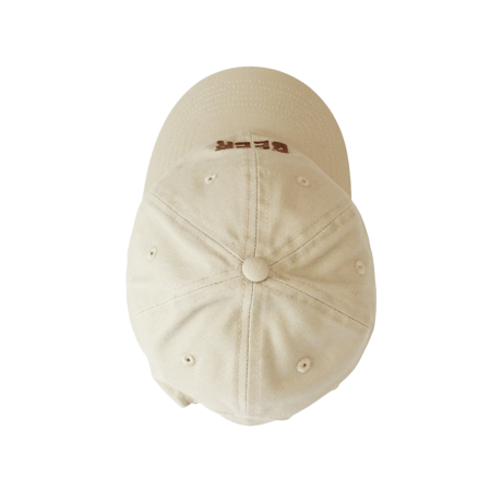 MORE BEER「OG LOGO LOW CAP(BEIGE/BROWN)」