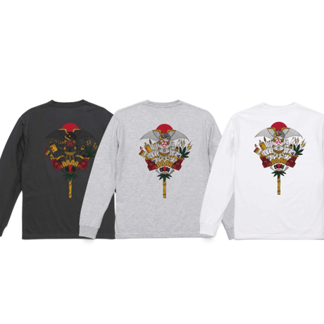 熊手 LS/S T-SHIRTS ( 画工遊鷹 )　YUTAKA × RUTSUBO “KUMADE” Lucky Rake LS Tee