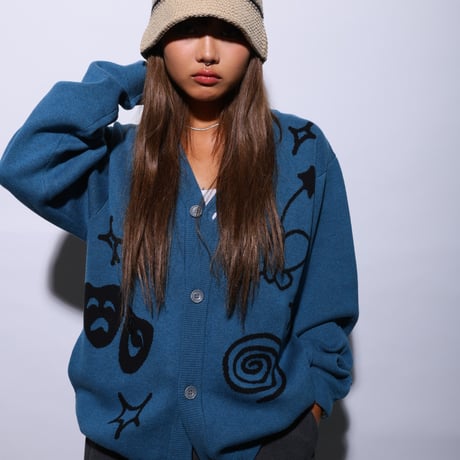 JACQUARD ART CARDIGAN（RUTSUBO × aimi odawara）