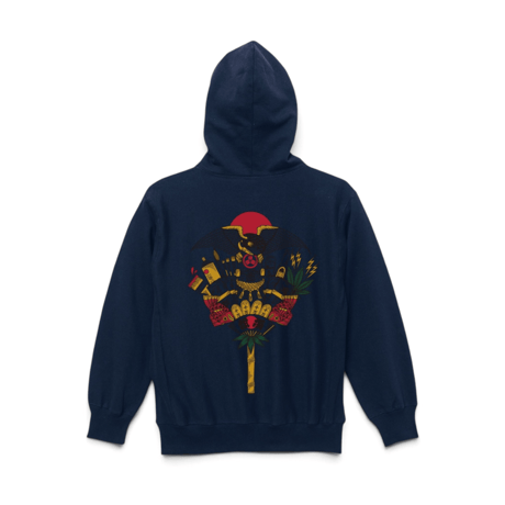 KUMADE PULLOVER HOODIE (RUTSUBO×画工遊鷹）