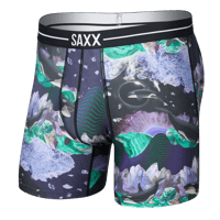 SAXX VOLT BREATHABLE MESH BOXER BRIEF SXBB85-MID