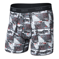 SAXX QUEST QUICK DRY MESH BOXER BRIEF FLY SXBB65F-WRB