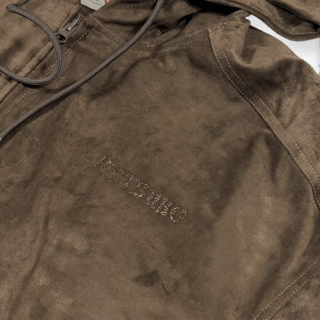 LUX SUEDE HOODED JACKET