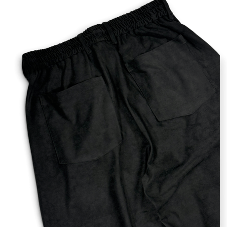 LUX SUEDE WIDE EASY PANTS