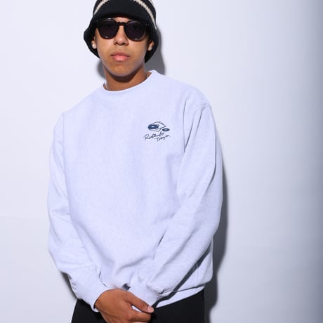 OLD SKOOL 皿回 CREW SWEAT (RUTSUBO×YU SUDA）