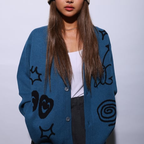 JACQUARD ART CARDIGAN（RUTSUBO × aimi odawara）