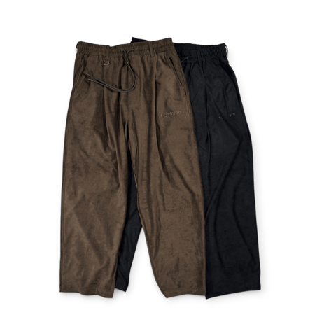 LUX SUEDE WIDE EASY PANTS