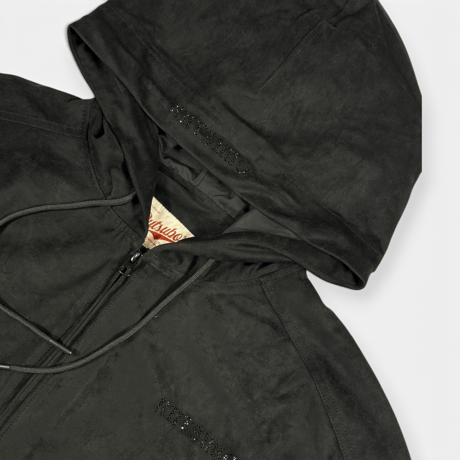 LUX SUEDE HOODED JACKET