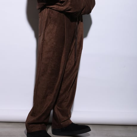 LUX SUEDE WIDE EASY PANTS