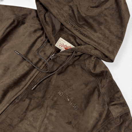 LUX SUEDE HOODED JACKET