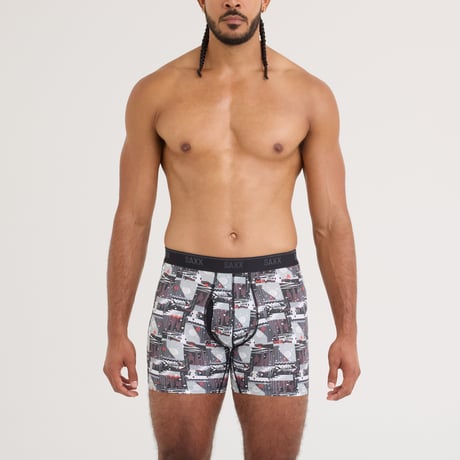 SAXX QUEST QUICK DRY MESH BOXER BRIEF FLY SXBB65F-WRB