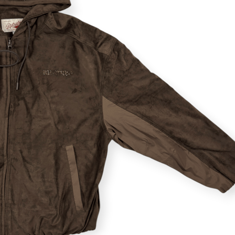 LUX SUEDE HOODED JACKET