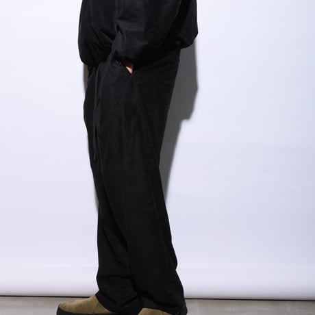 LUX SUEDE WIDE EASY PANTS